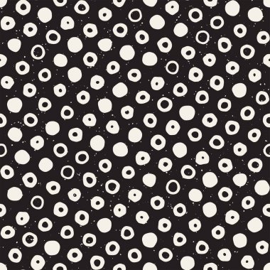 Elle çizilmiş siyah beyaz mürekkep soyut, pürüzsüz desen. Vektör stili grunge dokusu. Tek renkli geometrik dağınık şekiller boya fırça çizgileri