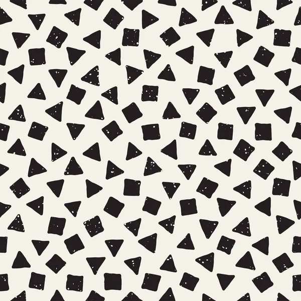 Elle çizilmiş siyah beyaz mürekkep soyut, pürüzsüz desen. Vektör stili grunge dokusu. Tek renkli geometrik dağınık şekiller boya fırça çizgileri