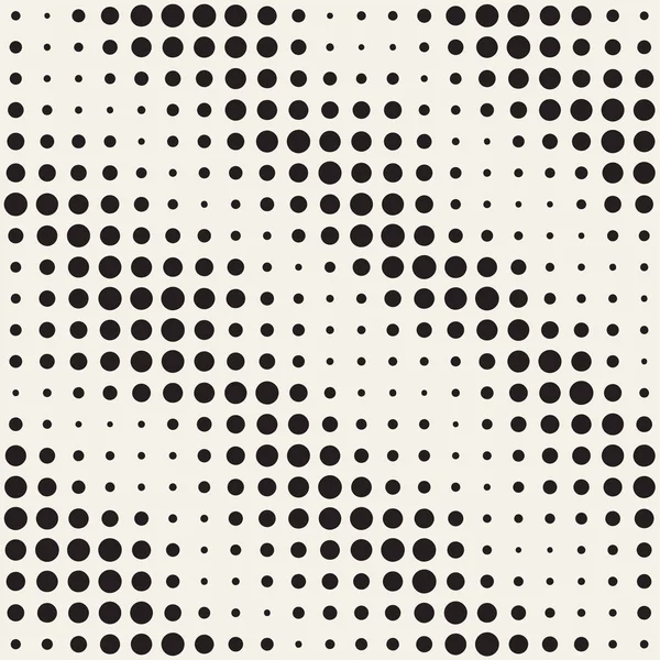 Modern şık noktalı resim doku. Rastgele boyut daireler ile sonsuz arka plan. Vektör Dikişsiz mozaik desen.