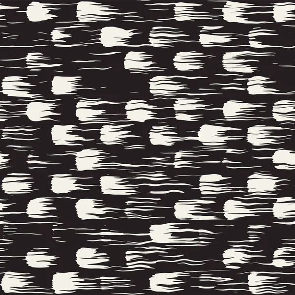 Vektör Dikişsiz desen fırça çizgileri ve vuruş. Siyah ve beyaz arka plan ile mürekkep satır öğeleri. El doku boyalı.
