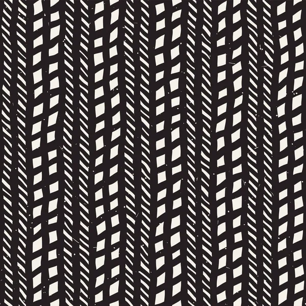 El ile Dikişsiz desen fırça darbeleriyle çizilmiş. Doodle grunge illüstrasyon mürekkep. Geometrik tek renkli vektör desen.