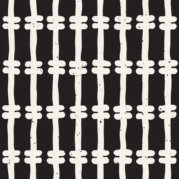 El ile Seamless Modeli hatları çizilmiş. Arka plan serbest fırça darbeleriyle. Siyah ve beyaz doku. Kağıt ambalaj için süsleme.