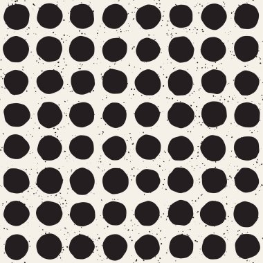 El ile Seamless Modeli hatları çizilmiş. Arka plan serbest fırça darbeleriyle. Siyah ve beyaz doku. Kağıt ambalaj için süsleme.