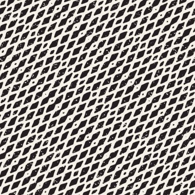 El ile Dikişsiz desen fırça darbeleriyle çizilmiş. Doodle grunge illüstrasyon mürekkep. Geometrik tek renkli vektör desen.