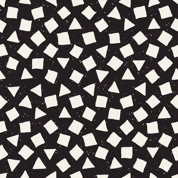 Elle çizilmiş siyah beyaz mürekkep soyut, pürüzsüz desen. Vektör stili grunge dokusu. Tek renkli geometrik dağınık şekiller boya fırça çizgileri