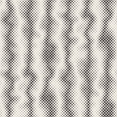 Modern şık noktalı resim doku. Rasgele boyutu kareler sonsuz arka plan. Vektör sorunsuz kaotik kareler mozaik desen.