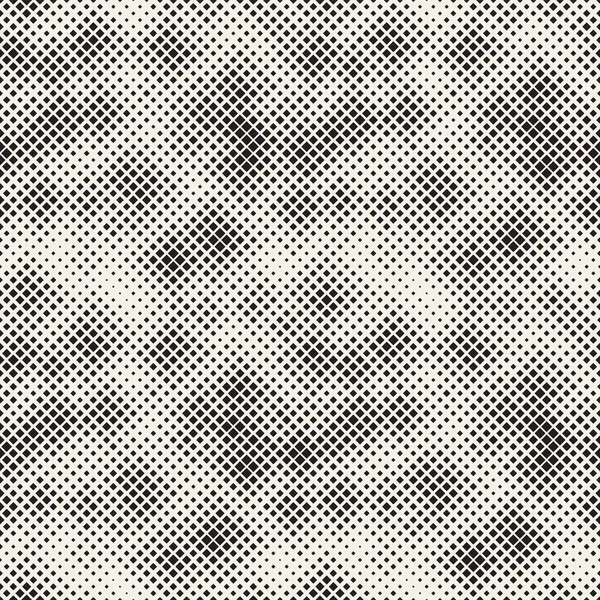 Современная Стильная Полутоновая Текстура Бесконечный Абстрактный Фон Квадратами Случайного Размера — стоковый вектор