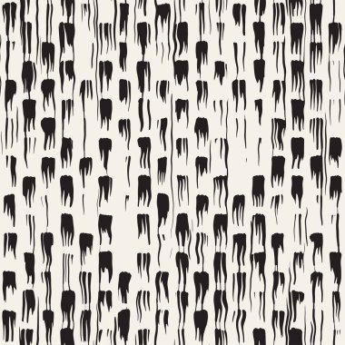 Vektör Dikişsiz desen fırça çizgileri ve vuruş. Siyah ve beyaz arka plan ile mürekkep satır öğeleri. El doku boyalı.