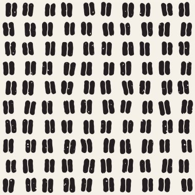 El ile Seamless Modeli hatları çizilmiş. Arka plan serbest fırça darbeleriyle. Siyah ve beyaz doku. Kağıt ambalaj için süsleme.