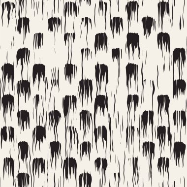 Vektör Dikişsiz desen fırça çizgileri ve vuruş. Siyah ve beyaz arka plan ile mürekkep satır öğeleri. El doku boyalı.