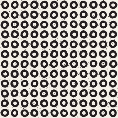 El ile Seamless Modeli hatları çizilmiş. Arka plan serbest fırça darbeleriyle. Siyah ve beyaz doku. Kağıt ambalaj için süsleme.