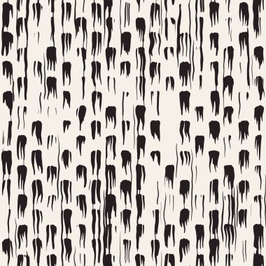 Vektör Dikişsiz desen fırça çizgileri ve vuruş. Siyah ve beyaz arka plan ile mürekkep satır öğeleri. El doku boyalı.