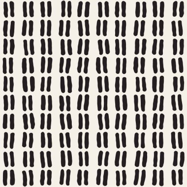 El ile Seamless Modeli hatları çizilmiş. Arka plan serbest fırça darbeleriyle. Siyah ve beyaz doku. Kağıt ambalaj için süsleme.