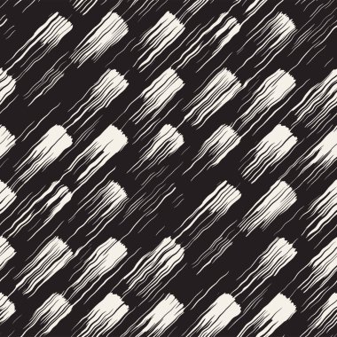 Vektör Dikişsiz desen fırça çizgileri ve vuruş. Siyah ve beyaz arka plan ile mürekkep satır öğeleri. El doku boyalı.