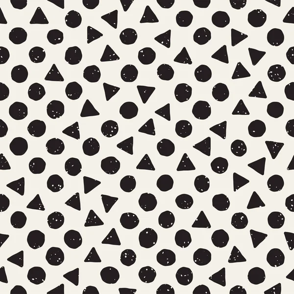 Elle çizilmiş siyah beyaz mürekkep soyut, pürüzsüz desen. Vektör stili grunge dokusu. Tek renkli geometrik dağınık şekiller boya fırça çizgileri