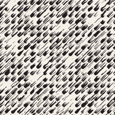 Vektör Dikişsiz desen fırça çizgileri ve vuruş. Siyah ve beyaz arka plan ile mürekkep satır öğeleri. El doku boyalı.