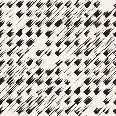 Vektör Dikişsiz desen fırça çizgileri ve vuruş. Siyah ve beyaz arka plan ile mürekkep satır öğeleri. El doku boyalı.
