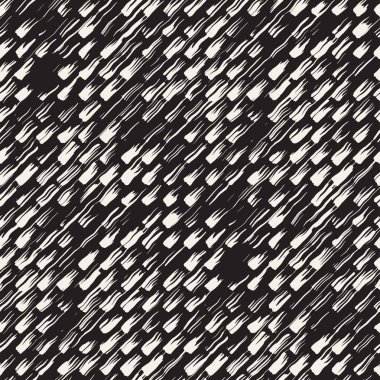 Vektör Dikişsiz desen fırça çizgileri ve vuruş. Siyah ve beyaz arka plan ile mürekkep satır öğeleri. El doku boyalı.