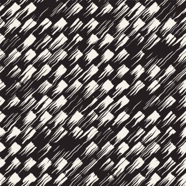 Vektör Dikişsiz desen fırça çizgileri ve vuruş. Siyah ve beyaz arka plan ile mürekkep satır öğeleri. El doku boyalı.