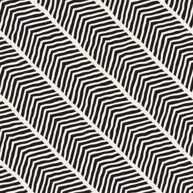 El ile Dikişsiz desen fırça darbeleriyle çizilmiş. Doodle grunge illüstrasyon mürekkep. Geometrik tek renkli vektör desen.