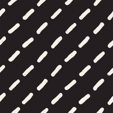 El ile Seamless Modeli hatları çizilmiş. Arka plan serbest fırça darbeleriyle. Siyah ve beyaz doku. Kağıt ambalaj için süsleme.