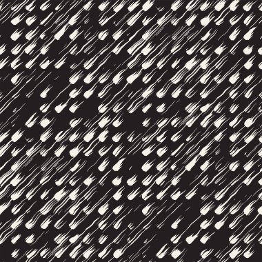 Vektör Dikişsiz desen fırça çizgileri ve vuruş. Siyah ve beyaz arka plan ile mürekkep satır öğeleri. El doku boyalı.