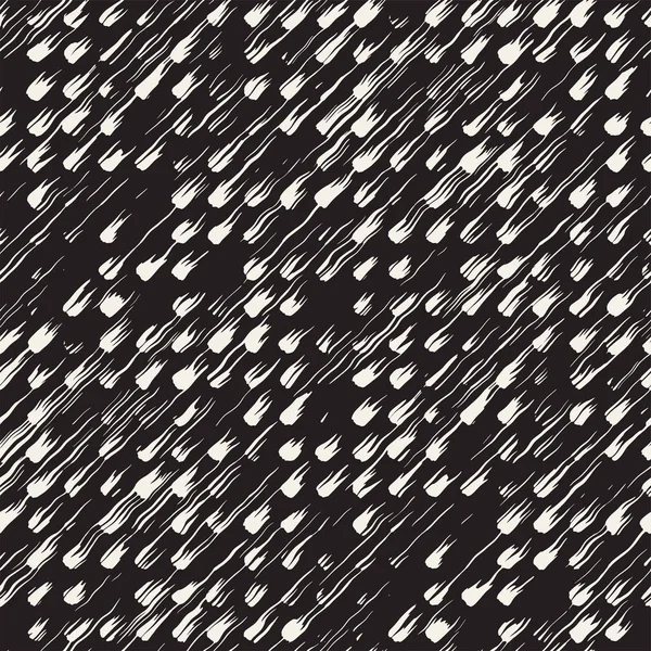 Vektör Dikişsiz desen fırça çizgileri ve vuruş. Siyah ve beyaz arka plan ile mürekkep satır öğeleri. El doku boyalı.
