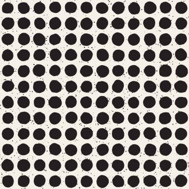 El ile Seamless Modeli hatları çizilmiş. Arka plan serbest fırça darbeleriyle. Siyah ve beyaz doku. Kağıt ambalaj için süsleme.