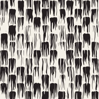 Vektör Dikişsiz desen fırça çizgileri ve vuruş. Siyah ve beyaz arka plan ile mürekkep satır öğeleri. El doku boyalı.