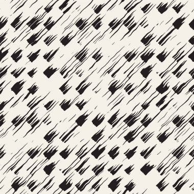 Vektör Dikişsiz desen fırça çizgileri ve vuruş. Siyah ve beyaz arka plan ile mürekkep satır öğeleri. El doku boyalı.