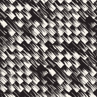 Vektör Dikişsiz desen fırça çizgileri ve vuruş. Siyah ve beyaz arka plan ile mürekkep satır öğeleri. El doku boyalı.