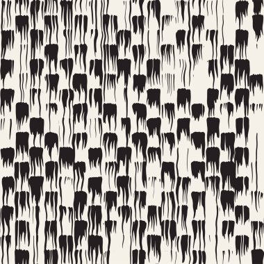 Vektör Dikişsiz desen fırça çizgileri ve vuruş. Siyah ve beyaz arka plan ile mürekkep satır öğeleri. El doku boyalı.
