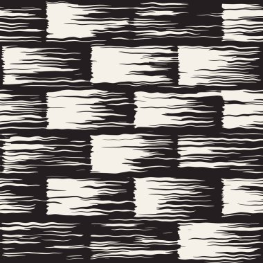 Vektör Dikişsiz desen fırça çizgileri ve vuruş. Siyah ve beyaz arka plan ile mürekkep satır öğeleri. El doku boyalı.