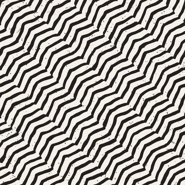 El ile Dikişsiz desen fırça darbeleriyle çizilmiş. Doodle grunge illüstrasyon mürekkep. Geometrik tek renkli vektör desen.