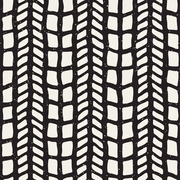 El ile Dikişsiz desen fırça darbeleriyle çizilmiş. Doodle grunge illüstrasyon mürekkep. Geometrik tek renkli vektör desen.