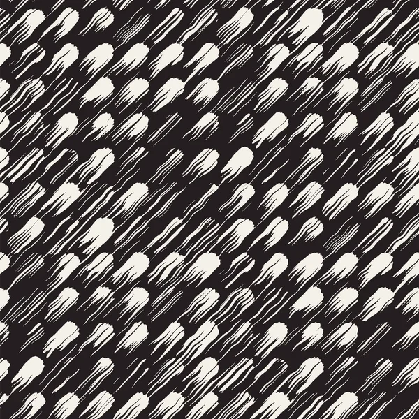 Vektör Dikişsiz desen fırça çizgileri ve vuruş. Siyah ve beyaz arka plan ile mürekkep satır öğeleri. El doku boyalı.
