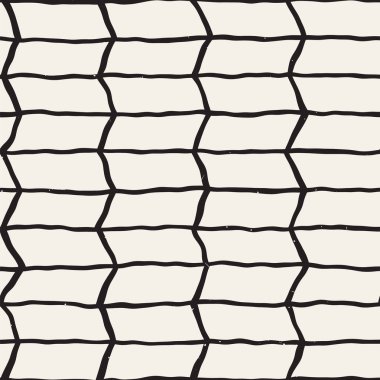 El ile Dikişsiz desen fırça darbeleriyle çizilmiş. Doodle grunge illüstrasyon mürekkep. Geometrik tek renkli vektör desen.