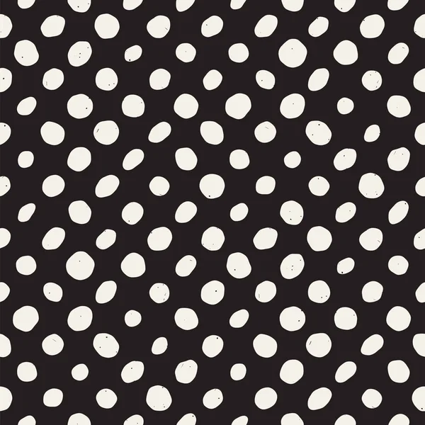 Handgezeichnete Ethnische Nahtlose Muster Abstrakte Geometrische Formen Hintergrund Schwarz Und — Stockvektor