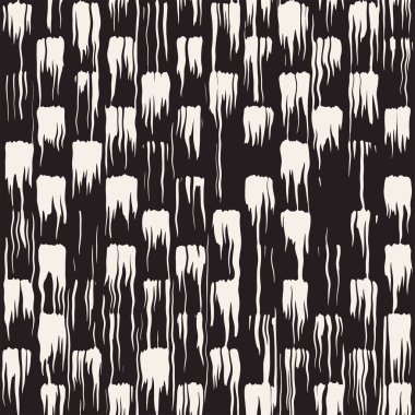 Vektör Dikişsiz desen fırça çizgileri ve vuruş. Siyah ve beyaz arka plan ile mürekkep satır öğeleri. El doku boyalı.