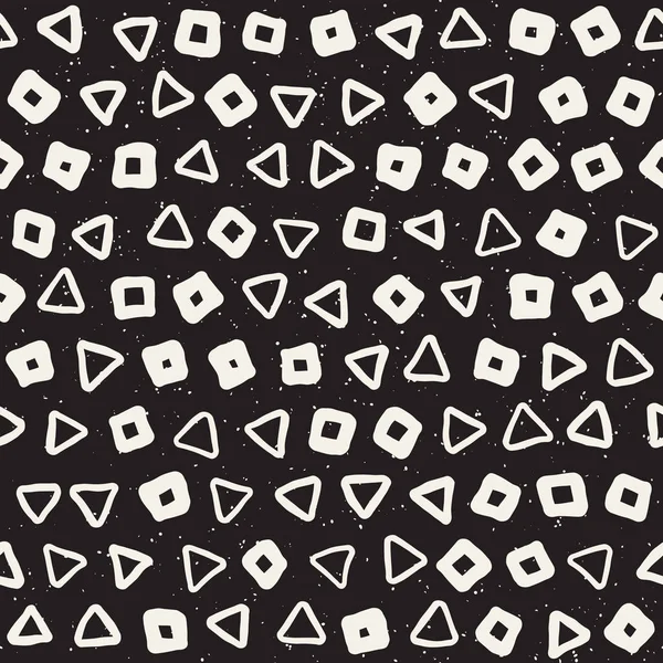 Elle çizilmiş siyah beyaz mürekkep soyut, pürüzsüz desen. Vektör stili grunge dokusu. Tek renkli geometrik dağınık şekiller boya fırça çizgileri