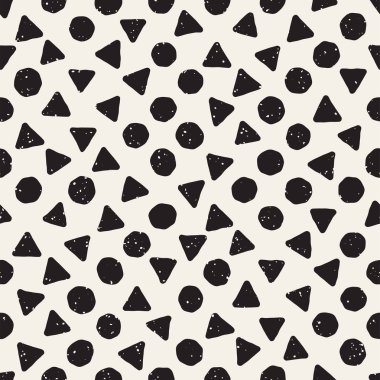 Elle çizilmiş siyah beyaz mürekkep soyut, pürüzsüz desen. Vektör stili grunge dokusu. Tek renkli geometrik dağınık şekiller boya fırça çizgileri