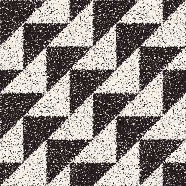 Gürültülü soyut geometrik şekiller arka plan dokulu. Vektör Dikişsiz vintage grungy desen.