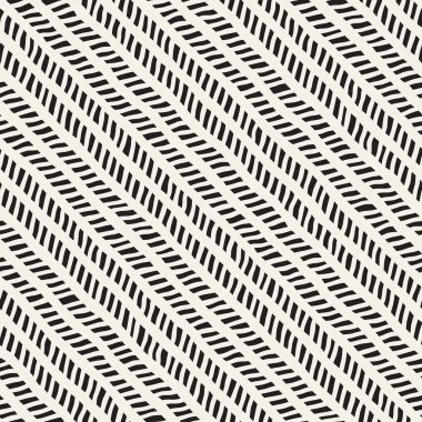 El ile Dikişsiz desen fırça darbeleriyle çizilmiş. Doodle grunge illüstrasyon mürekkep. Geometrik tek renkli vektör desen.