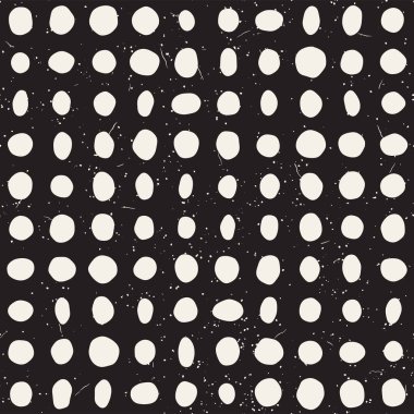 Elle çizilmiş stil etnik seamless modeli. Arka plan siyah ve beyaz soyut geometrik şekiller.