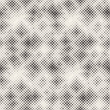 Modern şık noktalı resim doku. Rasgele boyutu kareler sonsuz arka plan. Vektör sorunsuz kaotik kareler mozaik desen