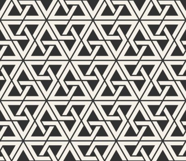 Vektör kesintisiz çizgiler desen. Modern şık üçgen şekiller doku. Geometrik fayans gelen çizgili öğe yinelenen
