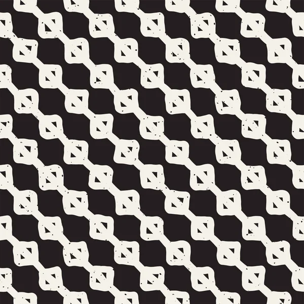 El ile Seamless Modeli hatları çizilmiş. Arka plan serbest fırça darbeleriyle. Siyah ve beyaz doku. Kağıt ambalaj için süsleme.