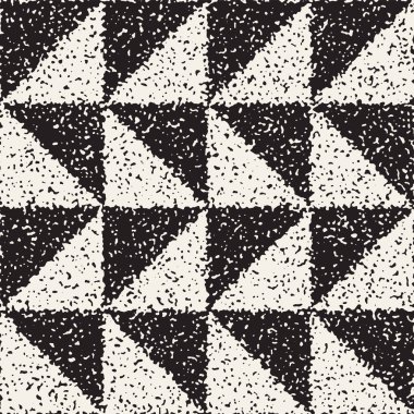 Gürültülü soyut geometrik şekiller arka plan dokulu. Vektör Dikişsiz vintage grungy desen.