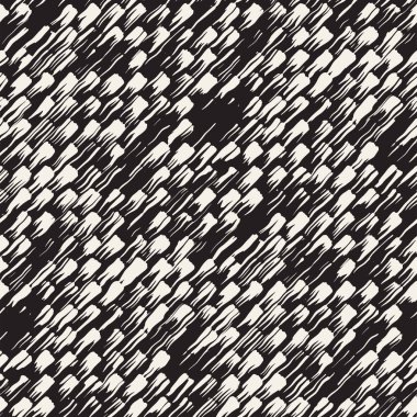 Vektör Dikişsiz desen fırça çizgileri ve vuruş. Siyah ve beyaz arka plan ile mürekkep satır öğeleri. El doku boyalı.