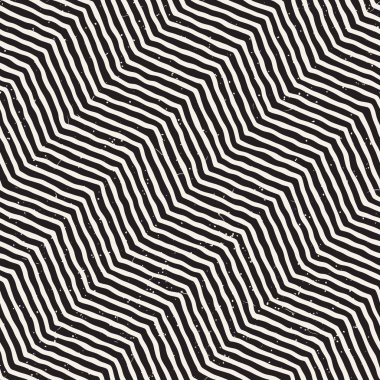 El ile Dikişsiz desen fırça darbeleriyle çizilmiş. Doodle grunge illüstrasyon mürekkep. Geometrik tek renkli vektör desen.